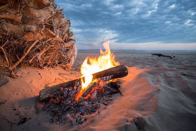 florida beach bonfire